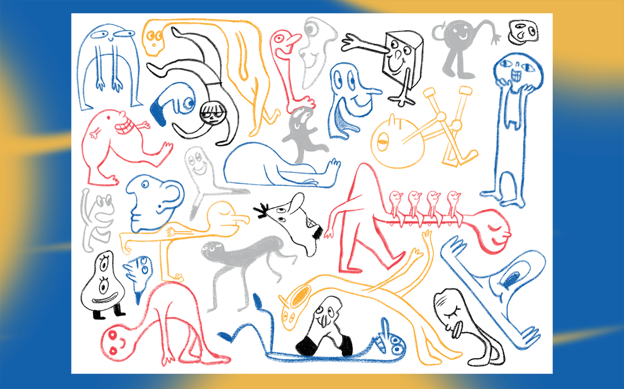 Somewhere Else Internship Experience Illustration Mural