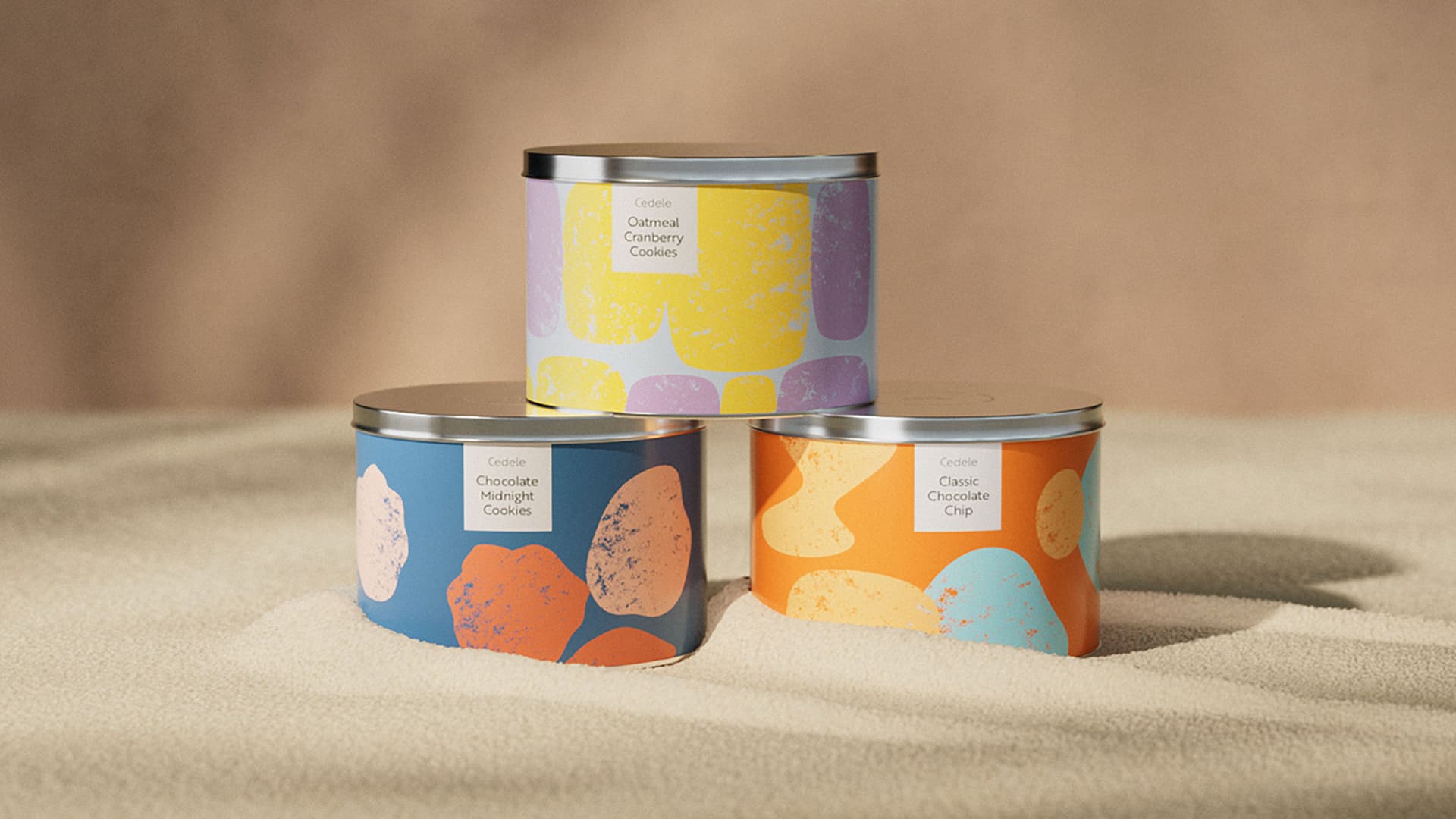 Cedele Singapore Rebranding Packaging Playful Cookie Tin Art Direction