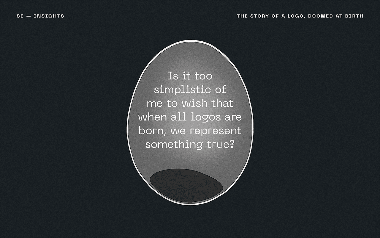 Existential crisis of an idealistic logo