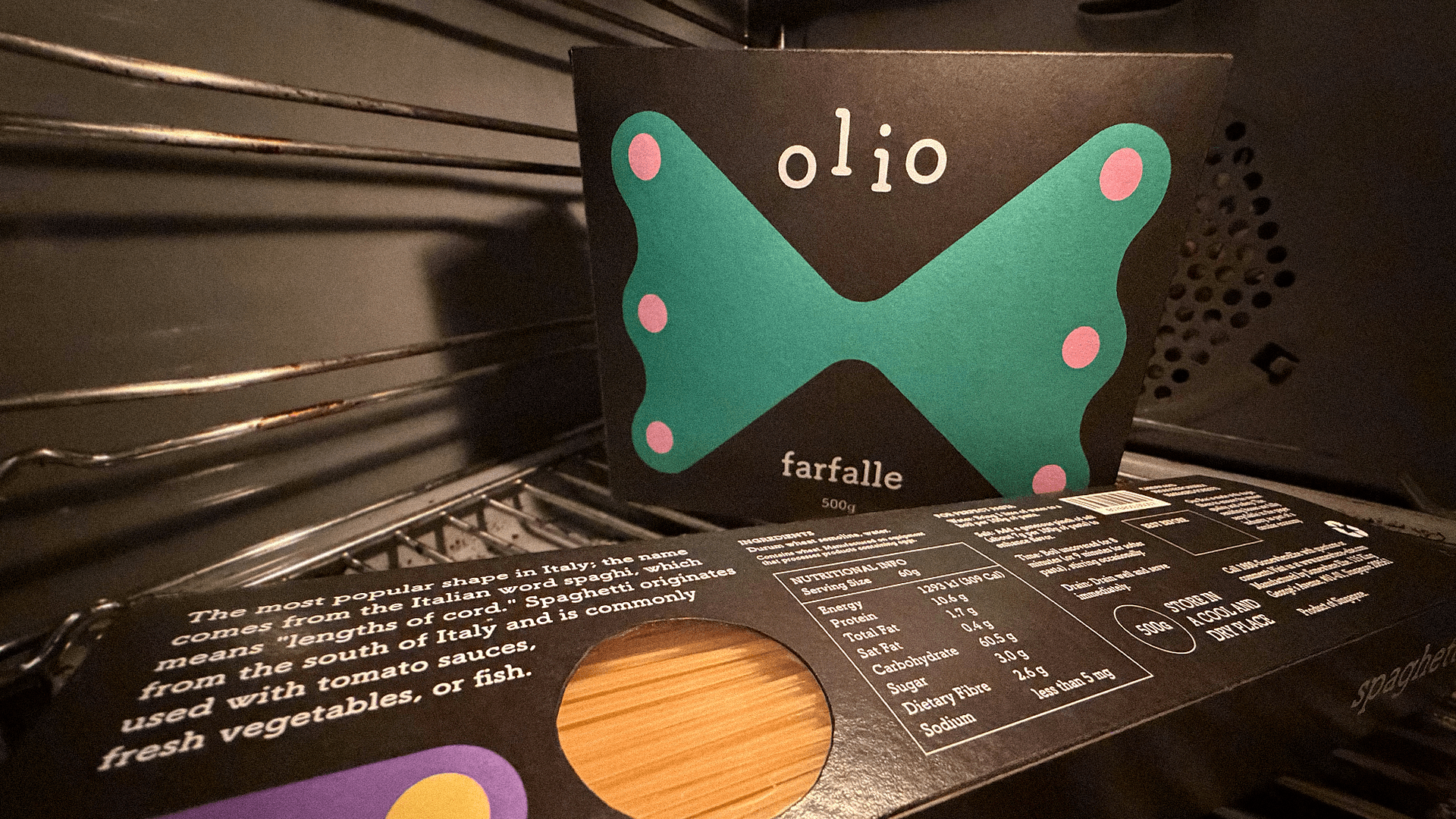 Speculative Pasta packaging designs for affordable supermarket goods by Somewhere Else.