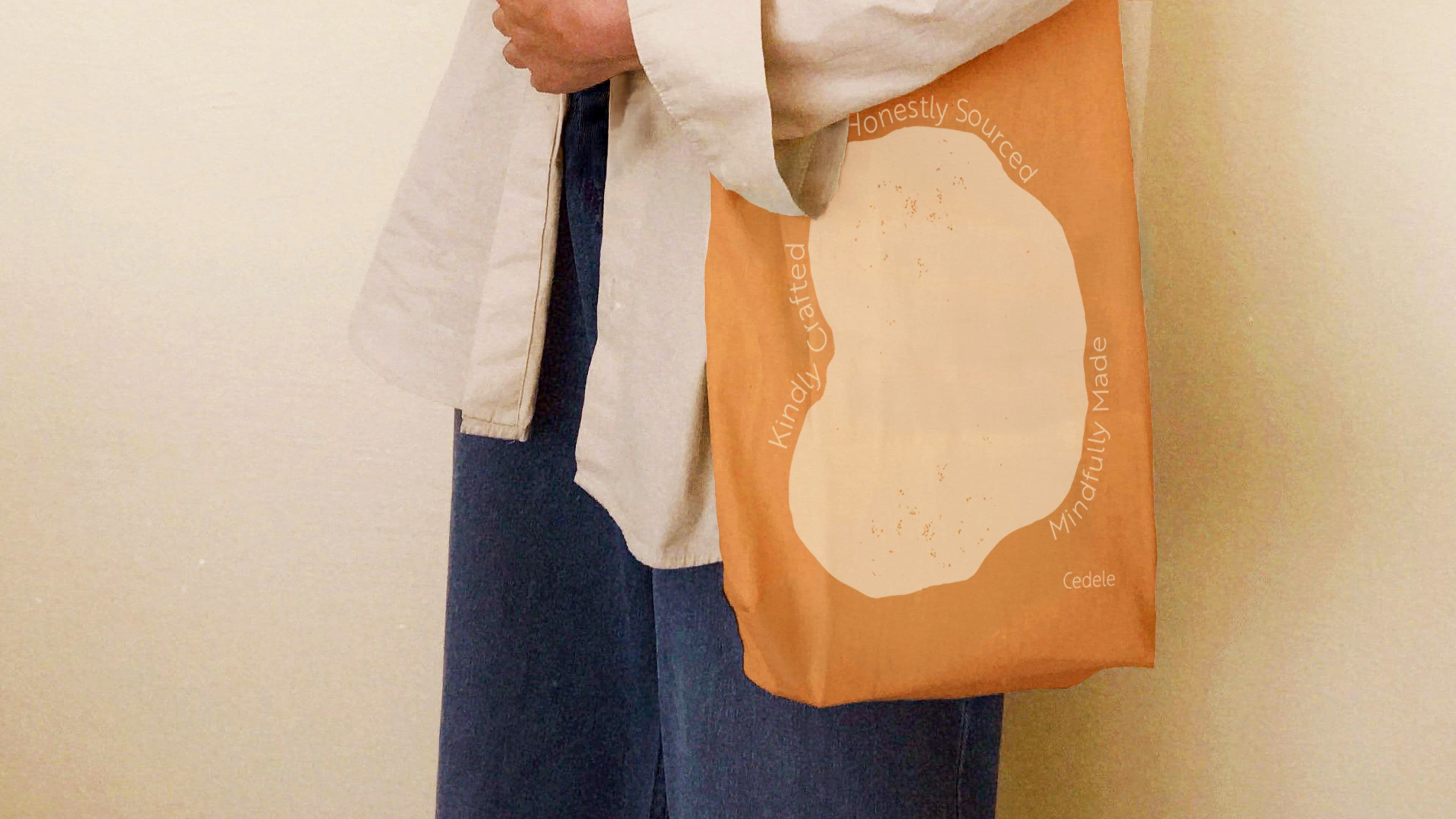 Cedele Singapore Rebranding Simple Tote Bag Merchandise Design