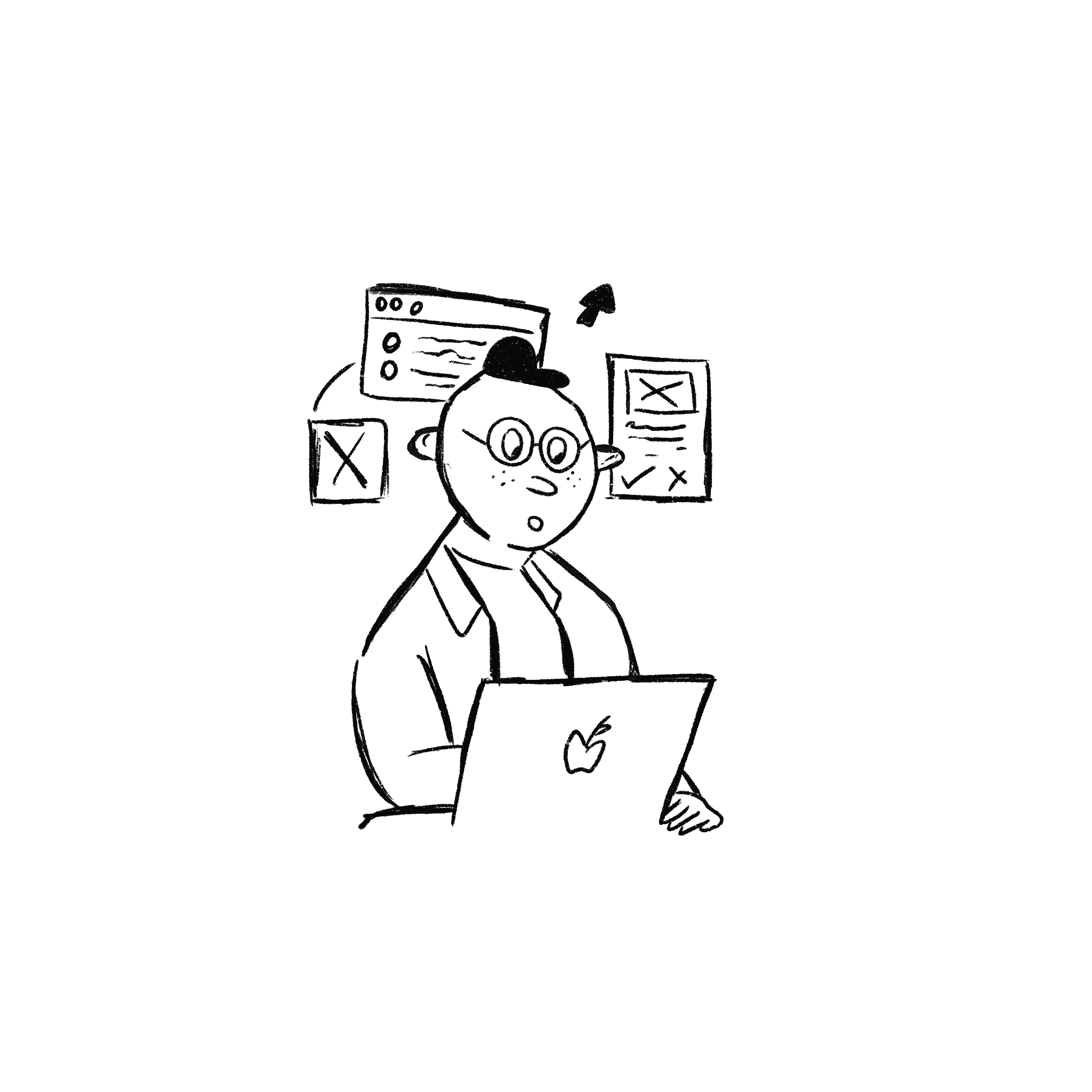 Drawing of an internal brand guardian