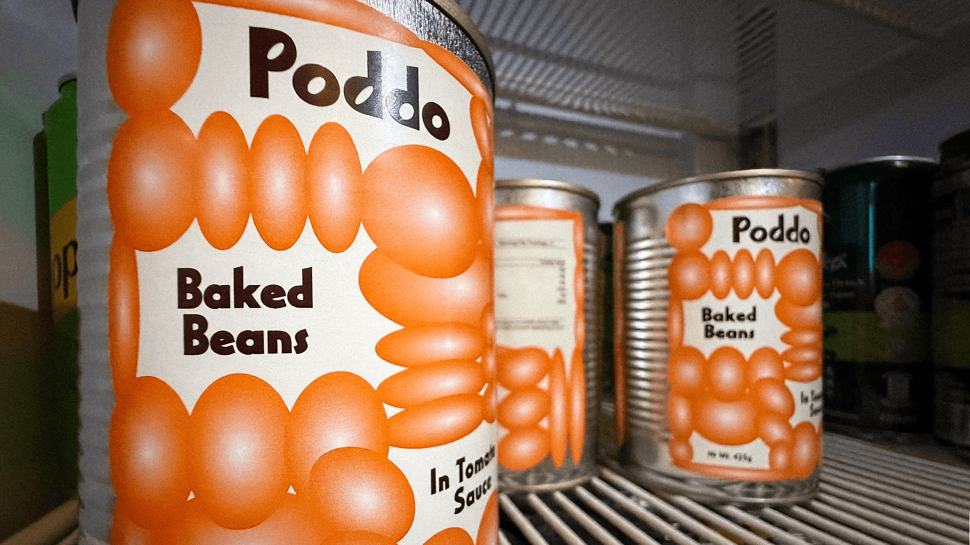 Speculative Baked Beans packaging designs for affordable supermarket goods by Somewhere Else.