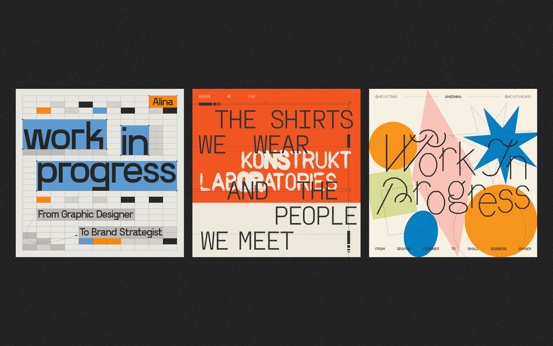 Somewhere Else Design Internship Social Media Posts Work in Progress Konstrukt