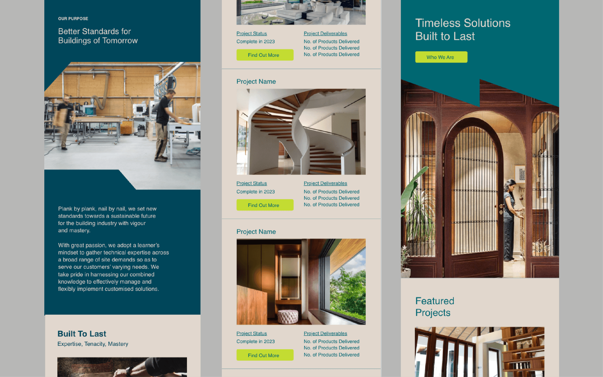 Somewhere Else Design Internship Branding UI Door Company ODA