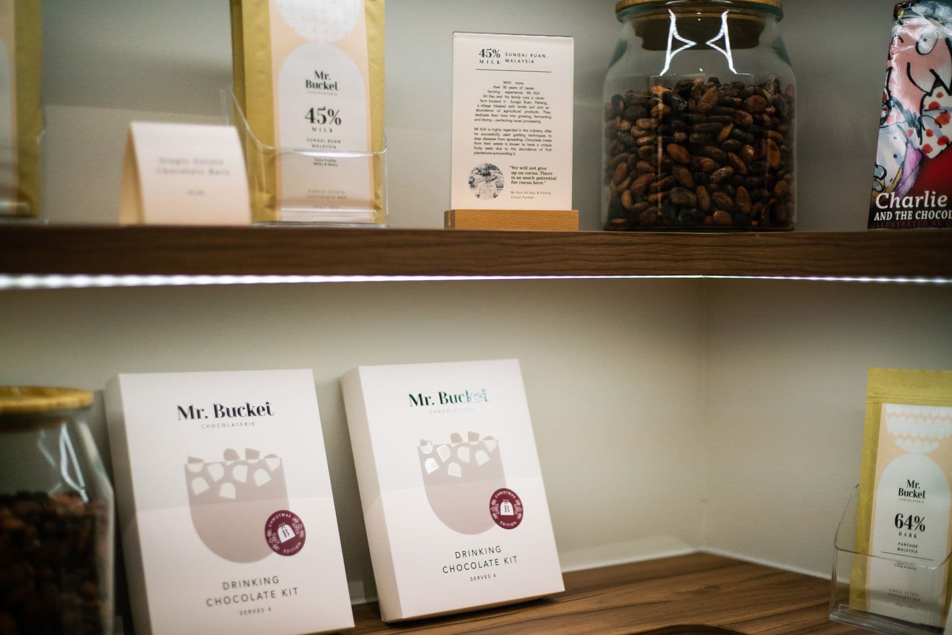 Somewhere Else Brands that Love People Mr Bucket Chocolaterie Bar Display